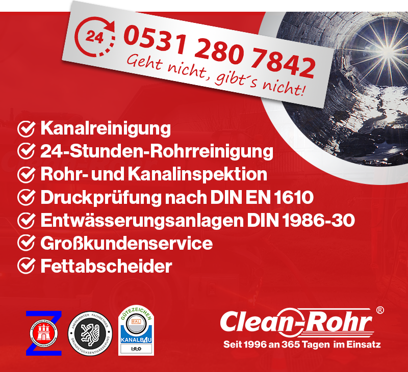 Clean-Rohr Kanalreinigung Braunschweig